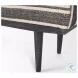 Shae Cream Fabric Bench