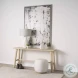 Light Brown Wooden Craftsman Console Table
