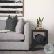 Sobi Matte Black Square Side Table