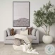 Arreto White Hexagonal Hinged Storage Small Coffee Table