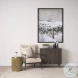 Satima Black Marble And Gold Metal Round Accent Table