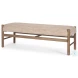Tadi Dark Brown Wood Rectangular Bench