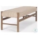Tadi Dark Brown Wood Rectangular Bench