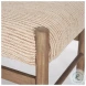Tadi Dark Brown Wood Rectangular Bench