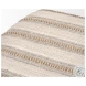 Taimo Striped Fabric And White Washed Light Brown Wood Bench