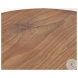 Tahlia Natural Brown Wood Round Stool