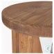 Tahlia Natural Brown Wood Round Stool
