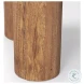 Tuscon Black Oak Top And Round Side Table