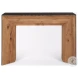 Tabor Black Oak And Natural Wood Console Table