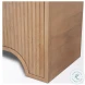 Sorina Light Brown Wood Reverse Fluted Curio Cabinet