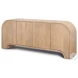 Sorina Light Brown Wood Reverse Fluted Sideboard