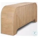 Sorina Light Brown Wood Reverse Fluted Sideboard