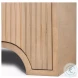Sorina Light Brown Wood Reverse Fluted Sideboard