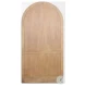 Suri Light Brown Glass Door Arched Curio Cabinet