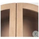 Suri Light Brown Glass Door Arched Curio Cabinet