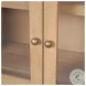 Suri Light Brown Glass Door Arched Curio Cabinet