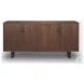 Varenna Dark Brown Rope Handles 4 Door Sideboard