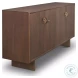 Varenna Dark Brown Rope Handles 4 Door Sideboard