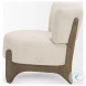 Vyra Cream Fabric Accent Chair