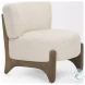 Vyra Cream Fabric Accent Chair