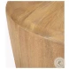 Shima Light Brown Wood Round Coffee Table