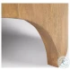 Shima Light Brown Wood Round Coffee Table
