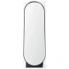 Tillie Oblong Matte Black Metal Standing Floor Mirror