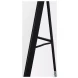 Tillie Oblong Matte Black Metal Standing Floor Mirror