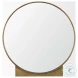Tillie Brushed Gold Metal Frame Round Wall Mirror