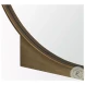 Tillie Brushed Gold Metal Frame Round Wall Mirror