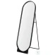 Tillie Oblong Matte Black Metal Standing Floor Mirror