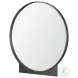 Tillie Gunmetal Textured Metal Frame Round Wall Mirror
