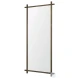 Tori Textured Gold Metal Cross Frame Wall Mirror