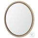 Vasie Black Wood Jute Round Mirror