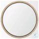 Vasie Black Wood Jute Round Mirror