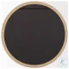 Vasie Black Wood Jute Round Mirror