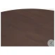 Shima Dark Brown Wood Oval Coffee Table