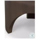Shima Dark Brown Wood Oval Coffee Table