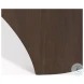 Shima Dark Brown Wood Oval Coffee Table