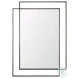 Tiva Gunmetal Dual Metal Frame Rectangular Mirror
