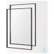 Tiva Gunmetal Dual Metal Frame Rectangular Mirror