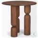 Sonel Medium Dark Brown Acacia Wood Foyer Table