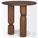 Sonel Medium Dark Brown Acacia Wood Foyer Table