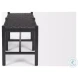 Shane Woven Black Leather Bench