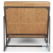 Stratton Brown Genuine Leather Accent Chair