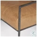 Stratton Brown Genuine Leather Accent Chair