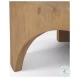 Shima Light Brown Wood Oval Coffee Table