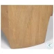 Shima Light Brown Wood Oval Coffee Table