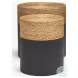 Wenopa Matte Black And Natural Jute Accent Tables