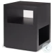 Vondra Matte Black Metal Open Shelves Side Table